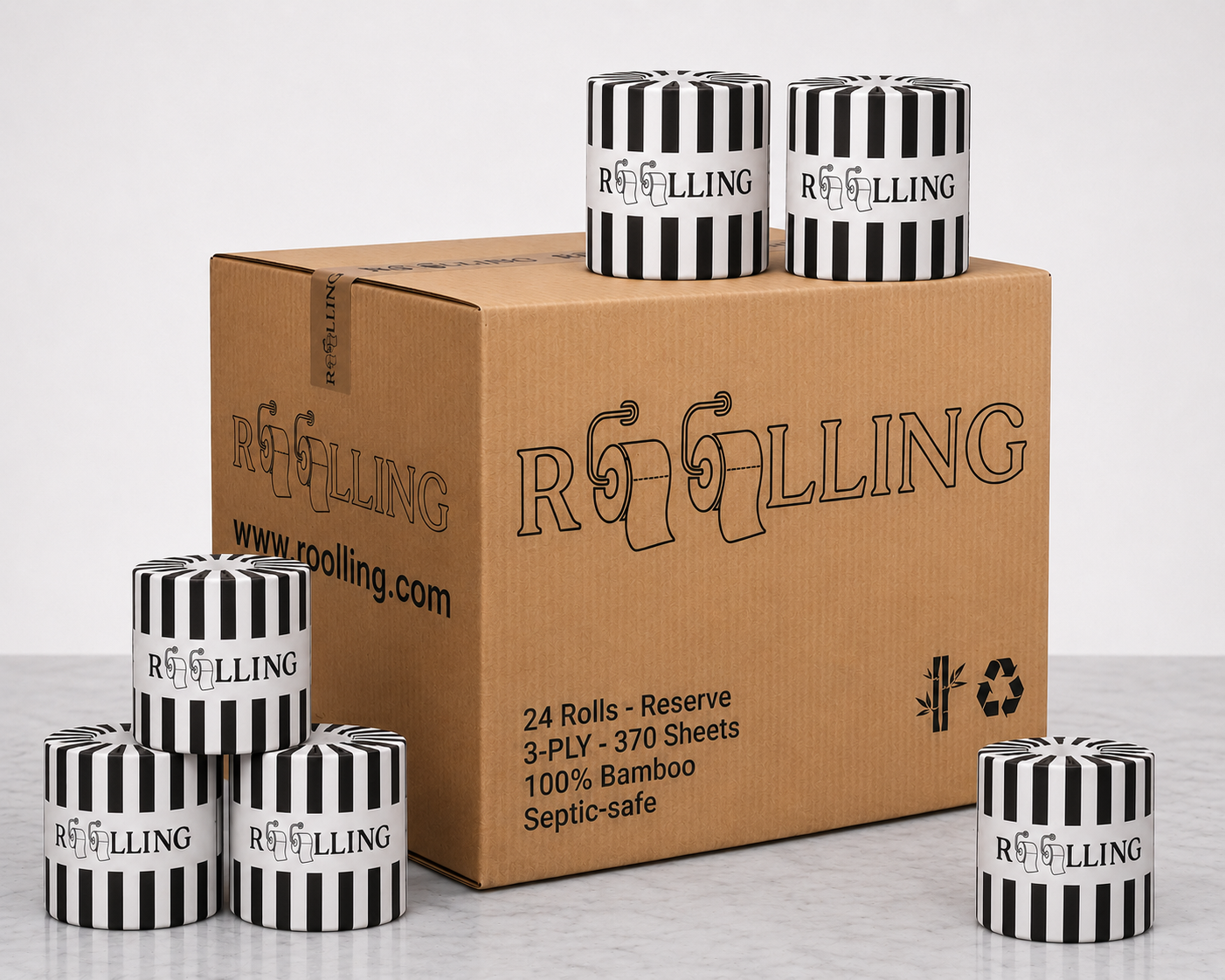 Toilet Paper — 24 Rolls - RESERVE - Comfort and convenience
