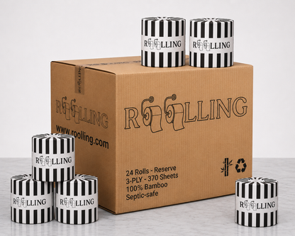 Toilet Paper — 24 Rolls - RESERVE - Comfort and convenience